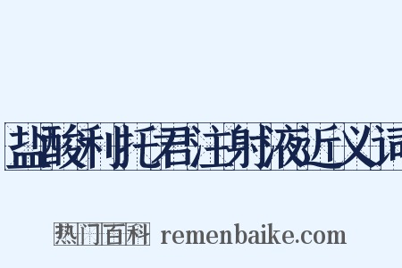 盐酸利托君注射液近义词是什么意思的图片